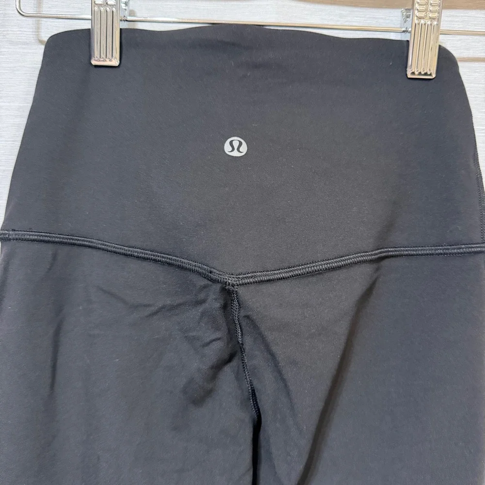 Lululemon Groove Super High Rise Flared Pant Nulu Black LW5FCHS Womens Size 2